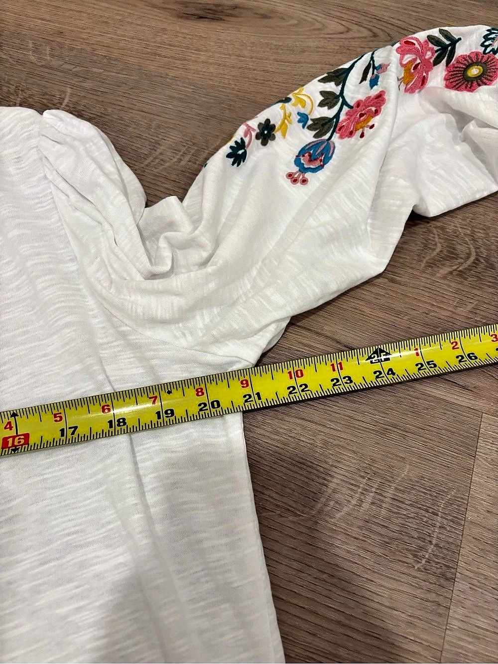 Boden Erica Cotton Frill Top Floral Blouse White & Red Size Medium - Picture 7 of 8